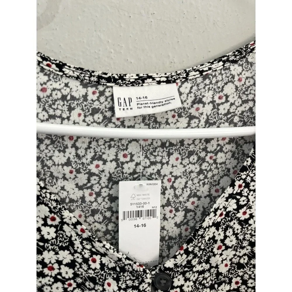 Gap Teen Lenzing Ecovero Floral Dress Size 14/16